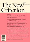 The New Criterion Magazine Cover
