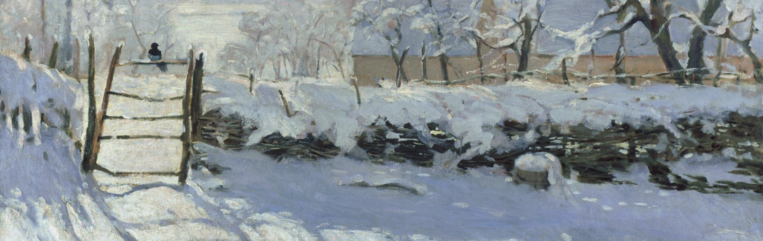 Monet’s magpie in the snow