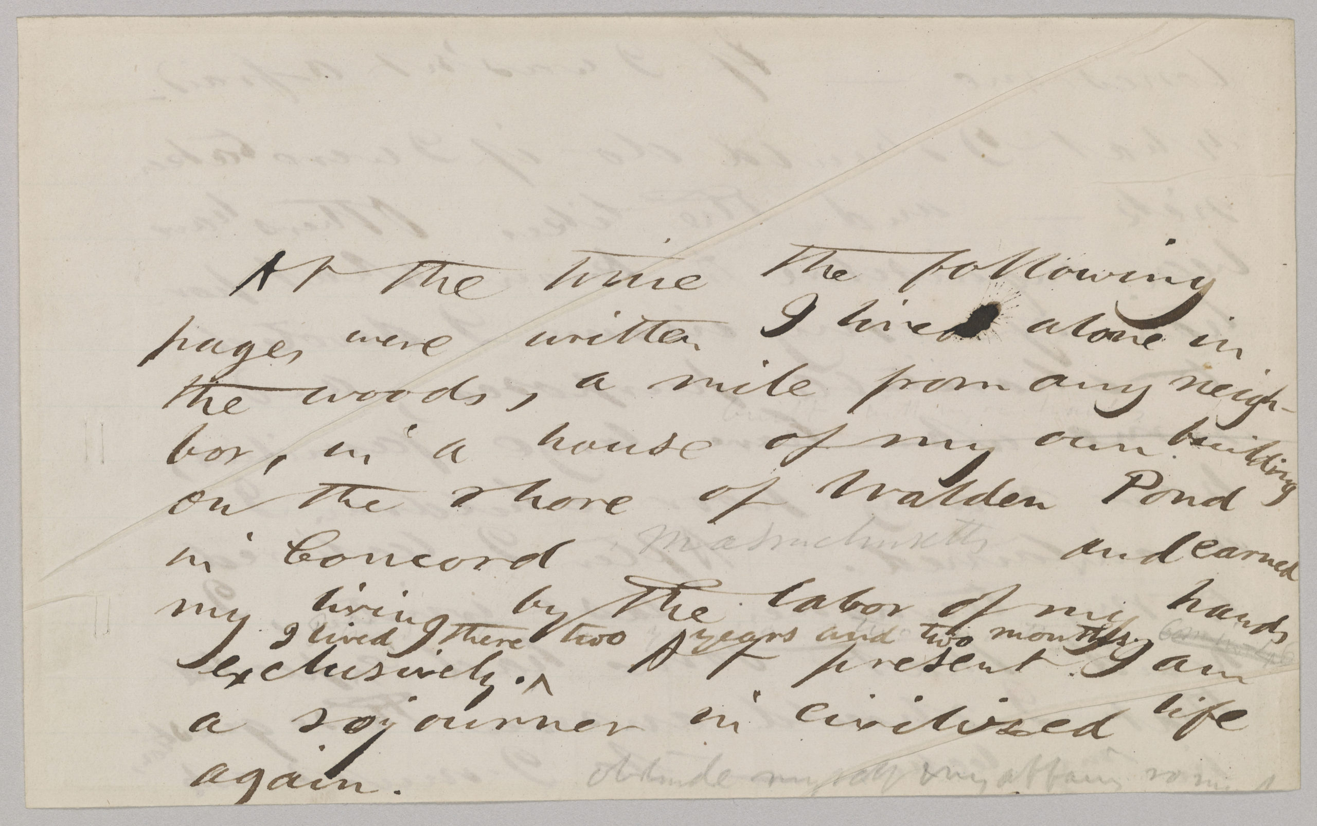 Thoreau’s Journal: “a field in which it was possible to labor & to think”